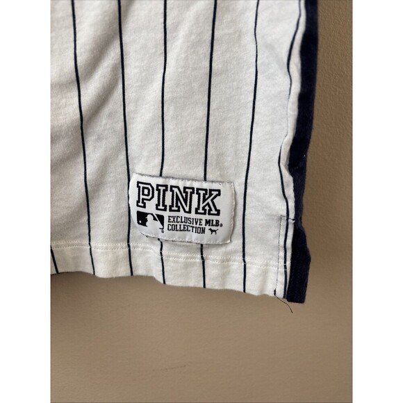 Pink Victoria’s Secret Yankees Sequin Baseball T-Shirt, Size Small - Picture 2 of 5